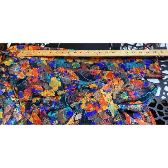 Vintage Top Jacket Blouse by Cali a Division of Carry Back Ltd Size 18W Floral - Picture 10 of 11